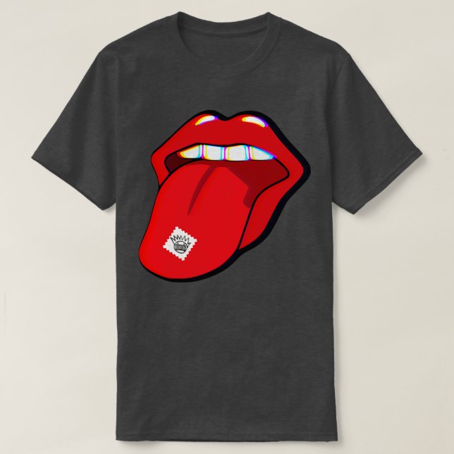 Zunge-Zunge für Zunge-Zunge T-Shirt (Design vorne)