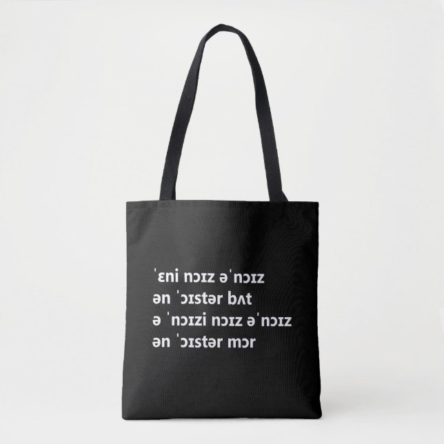 Zungenbrecher - Austern-Tragetasche Tasche (Vorderseite)