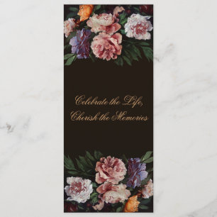 Zungenflorale Malerei 3 Beerdigung Ankündigung