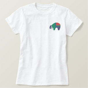 Zuni Bear Native American Symbol Design 2 Besticktes T-Shirt