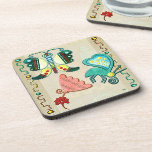 Zuni Butterfly 2 Folklore Kunst Untersetzer