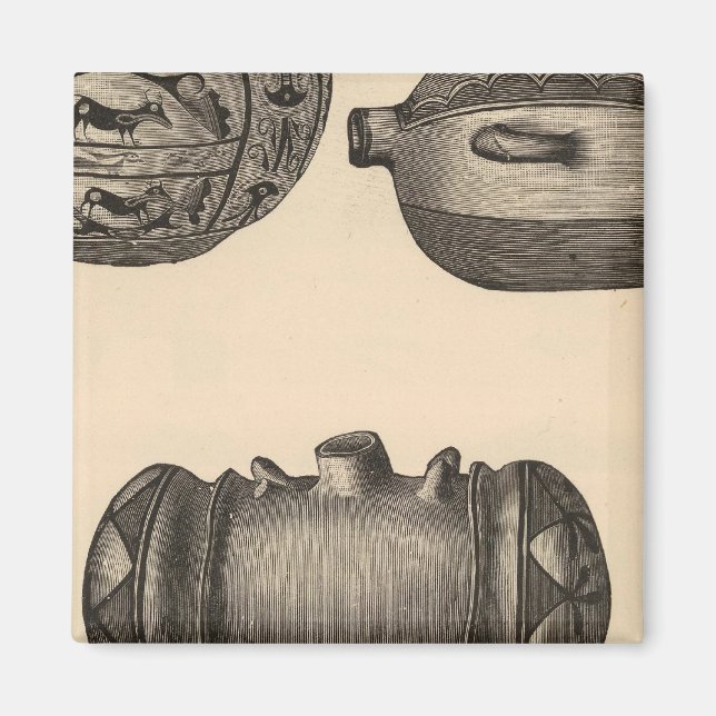 Zuni Töpferei Magnet (Vorne)