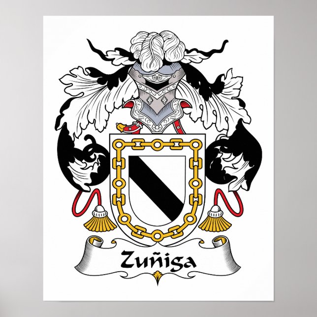 Zuniga-Familienwappen Poster (Vorne)