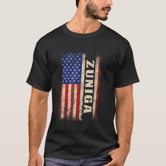 ZUNIGA Last Name Shirt ZUNIGA Name American Flag