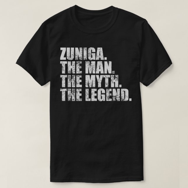 Zuniga Zuniga Familienname Zuniga Nachname Zuniga  T-Shirt (Design vorne)