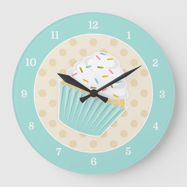 Zupcake-Uhr Große Wanduhr (Vorderseite)