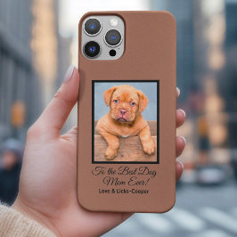 Zur besten Hunde-Mama je benutzerdefiniertes Foto  iPhone 16 Pro Max Hülle
