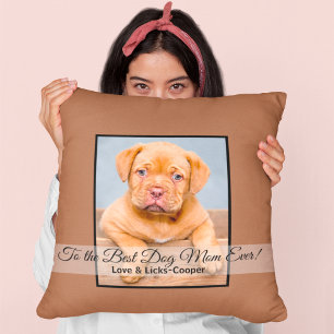 Zur besten Hunde-Mama je benutzerdefiniertes Foto- Kissen