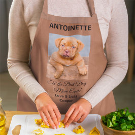 Zur besten Hunde-Mama je benutzerdefiniertes Foto- Schürze
