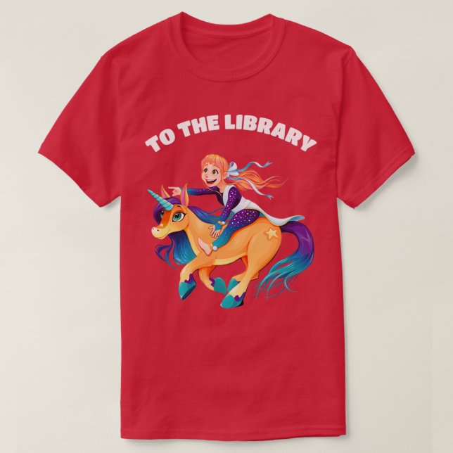 Zur Bibliothek T-Shirt (Design vorne)