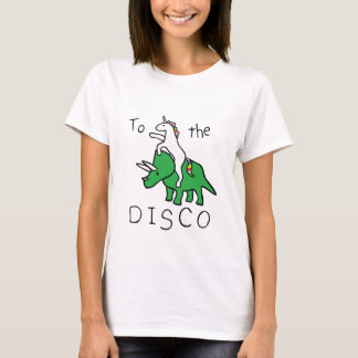 Zur Disco (Einhorn-ReitTriceratops) T-Shirt