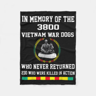 Zur Erinnerung an die Hunde des Vietnamkriegs von Fleecedecke