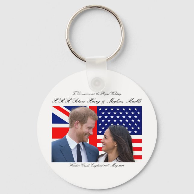 Zur Erinnerung an die königliche Hochzeit Harry un Schlüsselanhänger (Vorderseite)