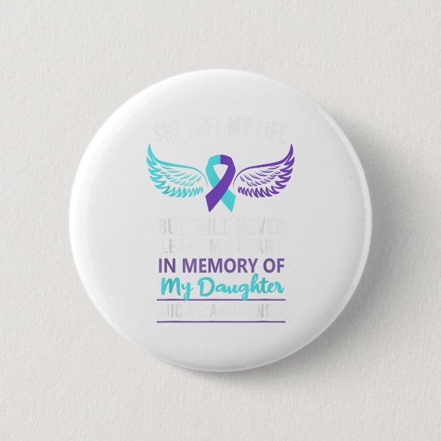 Zur Erinnerung an die Töchterin Button (Vorderseite)