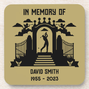 Zur Erinnerung an eine Beerdigung der Golfer Getränkeuntersetzer