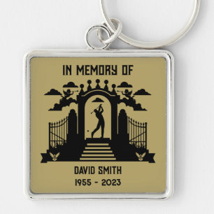 Zur Erinnerung an eine Beerdigung der Golfer Schlüsselanhänger