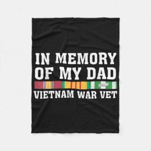 Zur Erinnerung an meinen Vater Vietnam Veteran Fam Fleecedecke
