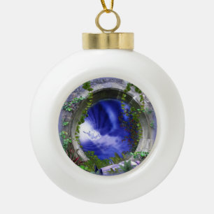 Zur Erinnerung Keramik Kugel-Ornament