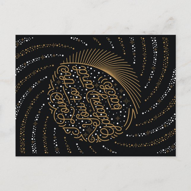 ZUR GALAXIE UND RÜCKEN / Valentinstag Postkarte (Vorderseite)