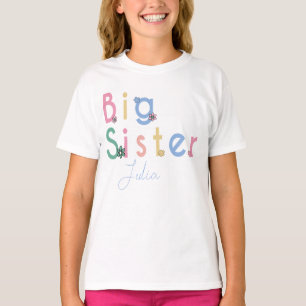 Zur großen Schwester befördert, Herzdesign Weiß,  T-Shirt