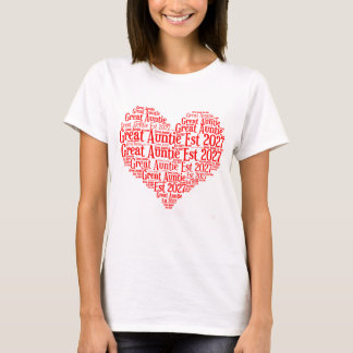 Zur Großtante befördert Est 2027, Geschenk für Tan T-Shirt