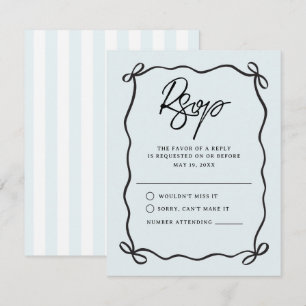 Zur Kapelle Coquette Bogen Hochzeit RSVP Karte