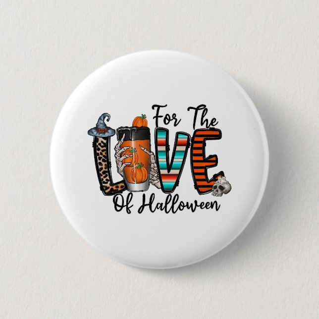 zur Liebe von Halloween Button (Vorderseite)