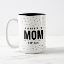 Zur Mama befördert EST 2025 Tasse Neues Mama-Gesch