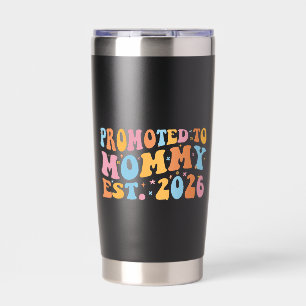 Zur Mama befördert Est. 2026 III Thermobecher