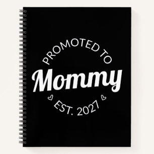 Zur Mama Befördert Seit 2027 Neue Mama Ankündigung Notizbuch