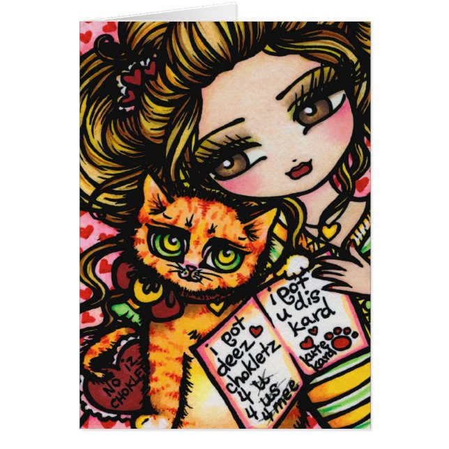 ZUR MAMA von der niedlichen Comic-Kunst CAT durch (Vorne)