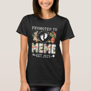 Zur Meme-Oma 2025 Flower erstmals befördert T-Shirt