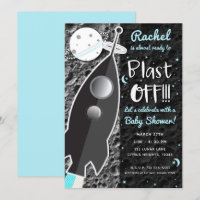 ZUR MOON Rocket Ship Space Baby Dusche