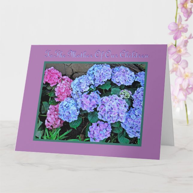 ZUR MUTTER UNSERER KINDER/GLÜCKLICHER MUTTER KARTE (Orchidee)