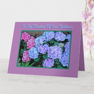 ZUR MUTTER UNSERER KINDER/GLÜCKLICHER MUTTER KARTE