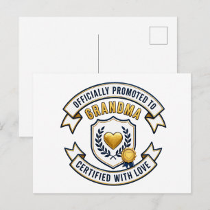 Zur offiziellen Oma ernannt Postkarte