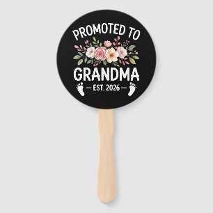 Zur Oma befördert 2026 Erste Nana Floral Fächer