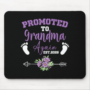 Zur Oma befördert 2026 süße Blume Sommer Mutter Mousepad