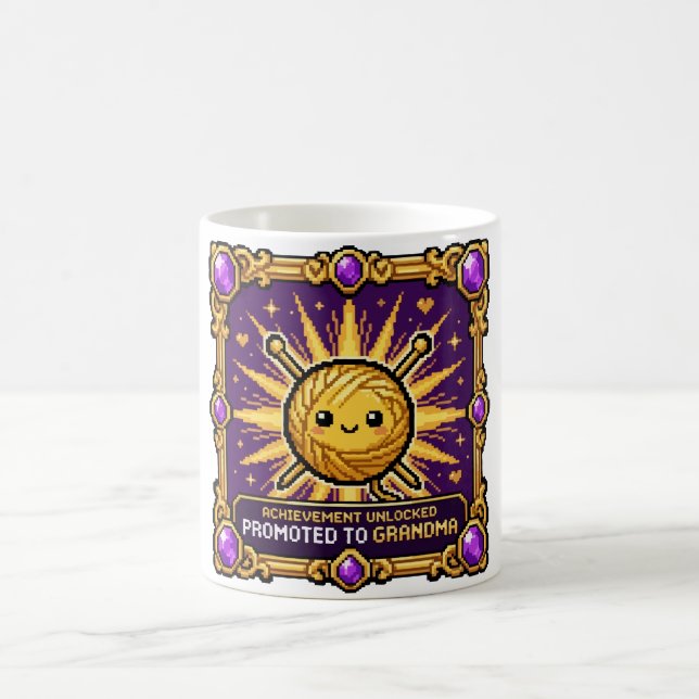 Zur Oma befördert Achievement Kaffeetasse (Mittel)