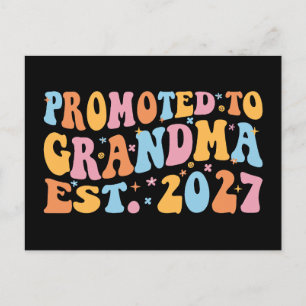 Zur Oma befördert, vorauss. 2027 Neue Oma Postkarte