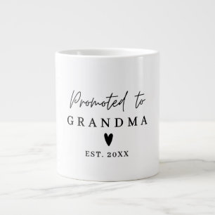 Zur Oma/Opa befördert, Schwangerschaftsankündigung Jumbo-Tasse