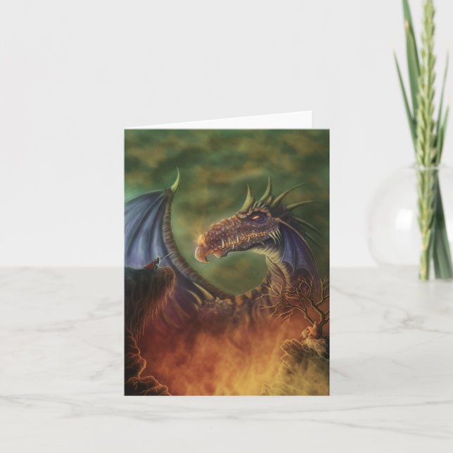 Zur Rettung! Fantasienotecard Karte (Vorderseite)