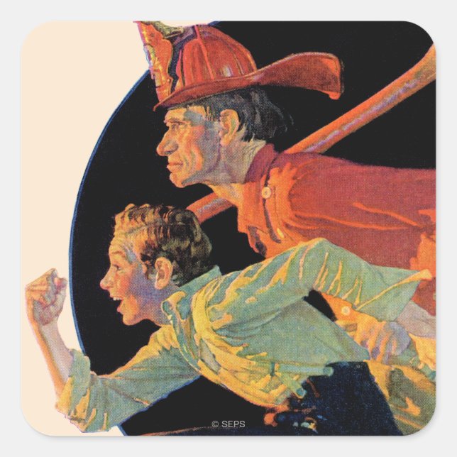 Zur Rettung Quadratischer Aufkleber (Vorderseite)