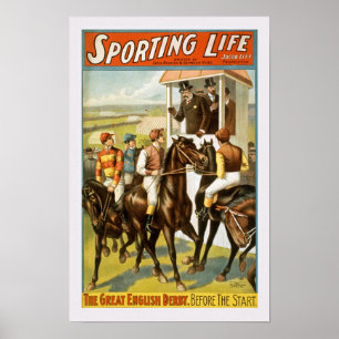 Zur Schau tragendes Leben-Vintages Plakat