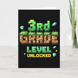 Zur Schule 3. Klasse freigeschaltet Jungen Gamer P Karte