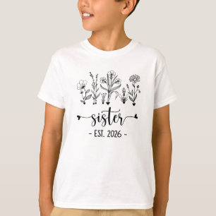 Zur Schwester Befördert Est 2026 Schwangerschaftsa T-Shirt