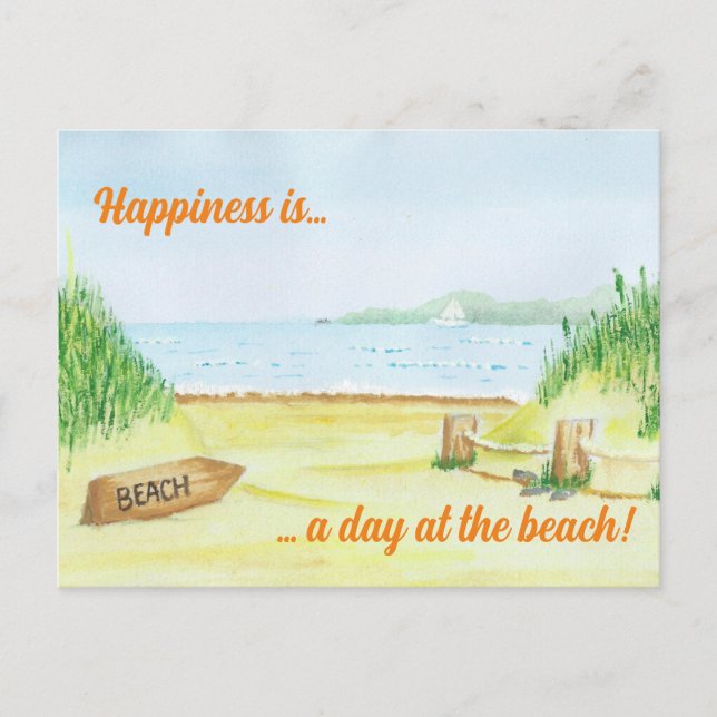 Zur Strandpostkarte Postkarte (Vorderseite)