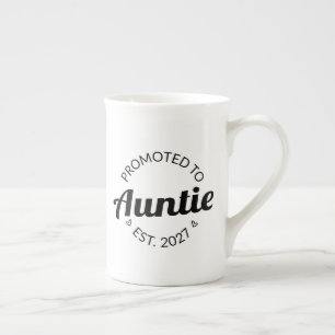 Zur Tante befördert Est 2027 Neue Tante I Prozellantasse
