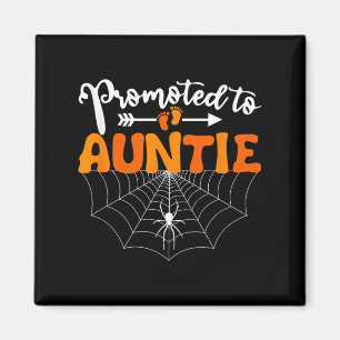 Zur Tante befördert Halloween Schwangerschaftsankü Magnet