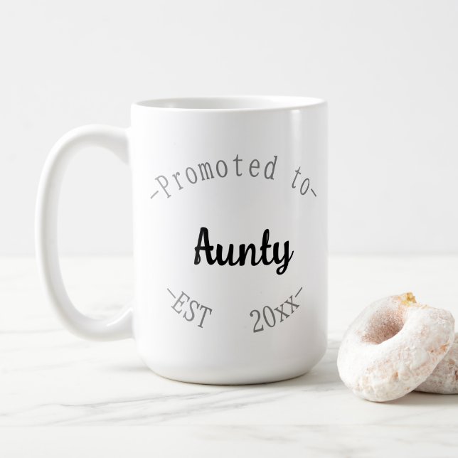 Zur Tante befördert Kaffeetasse (Mit Donut)